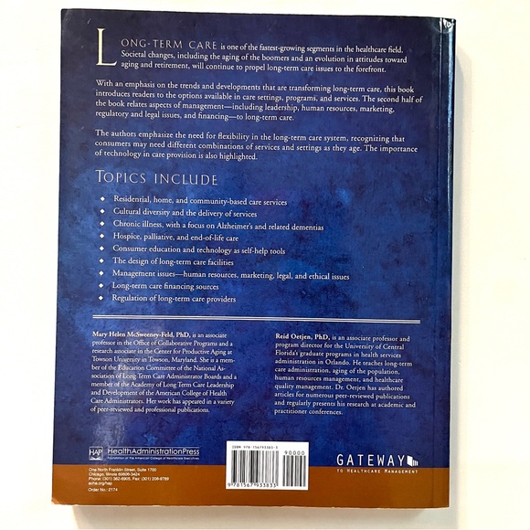 Long-Term Care Management. 336 pages. ISBN 9781567933833 Health Administration - Picture 5 of 9